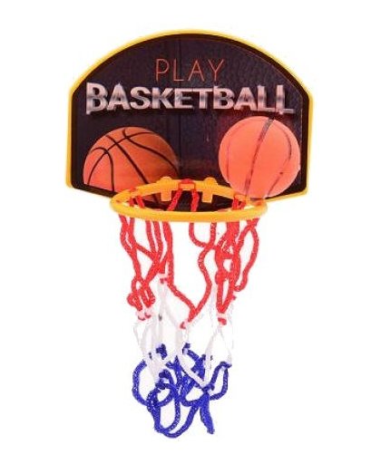 Johntoy mini basketbalspel met basketbal in doos 20 cm