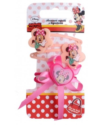 Disney haaraccessoires Minnie Mouse 3 delig roze