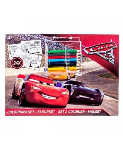 Slammer kleurblok Cars 3 met 8 potloden