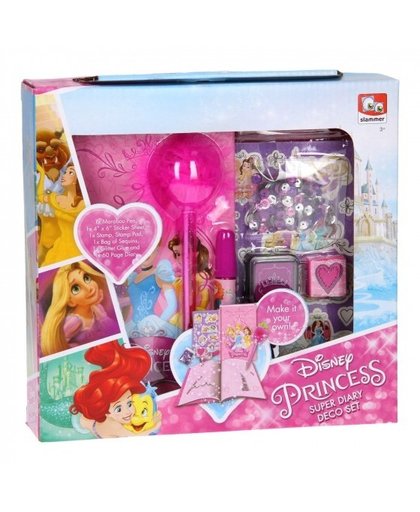 Slammer Princess dagboek ontwerpset 6 delig roze meisjes