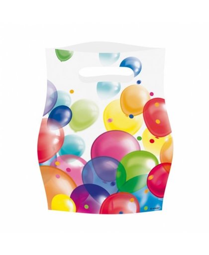Amscan feestzakjes ballonnen 8 stuks 23 cm