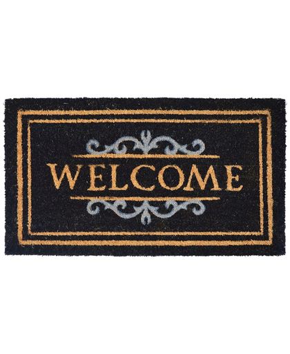 vidaXL Doormat Coir 15 mm 40x70 cm Welcome