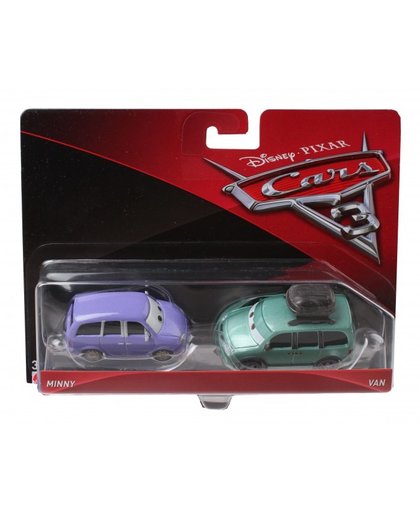 Mattel Cars voertuigen: Minny & Van 7 cm