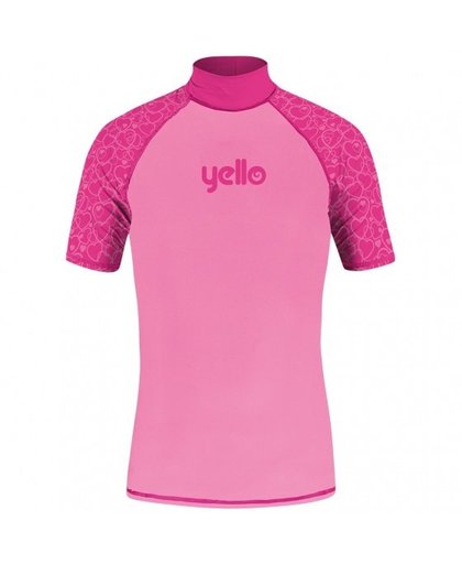 Yello UV werend shirt hearts meisjes roze maat S
