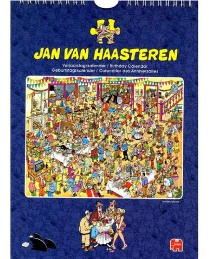 Jumbo verjaardagskalender Jan van Haasteren 29 x 21 cm