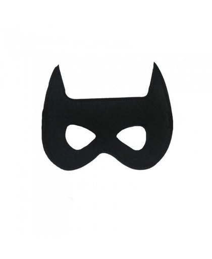 Mamamemo vilten masker Batman 18 x 14 cm zwart per stuk