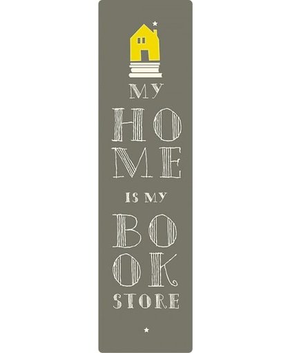 Moses boekenlegger met elastiek My Home 17,5 x 4,7 cm taupe
