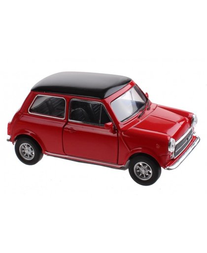 Welly schaalmodel Mini Cooper 1300 rood 10 x 5 x 4 cm