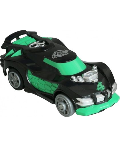 Wave Racers auto Ace 400x op batterijen 9 cm groen/zwart