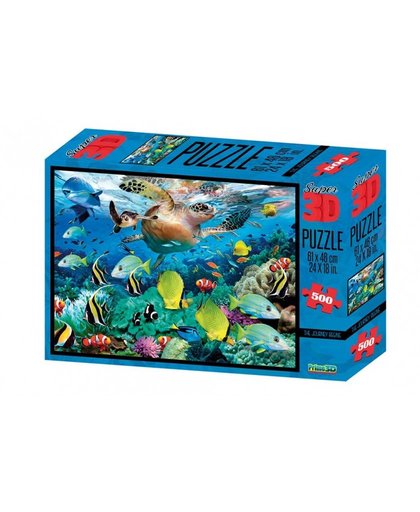 Amigo legpuzzel 3D onderwaterwereld 500 stukjes