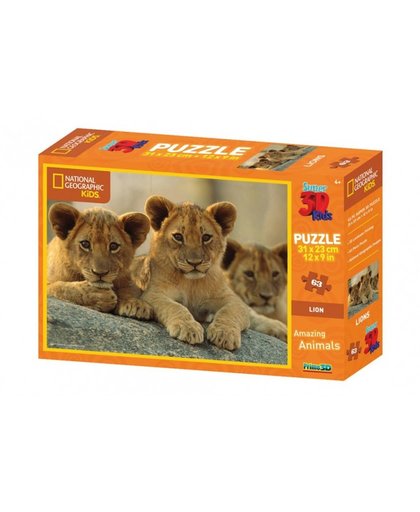 Amigo legpuzzel 3D Kids leeuwen 63 stukjes