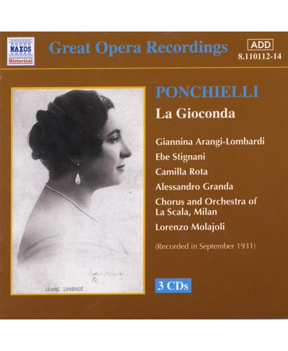 Historical - Ponchielli: La Gioconda / Arangi-Lombardi, etc