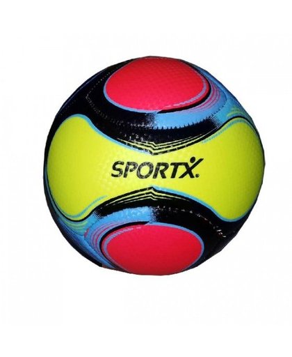 SportX minivoetbal 10 cm geel/zwart