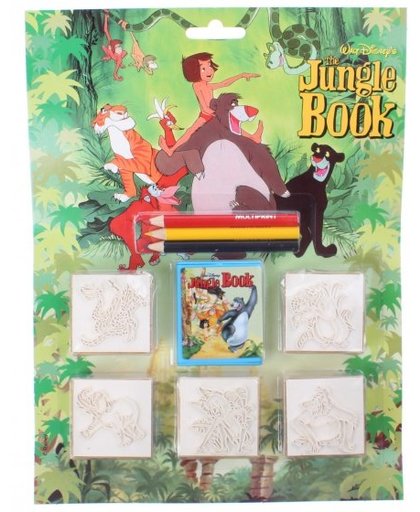 Multiprint kleurset Jungle Book 9 delig groen