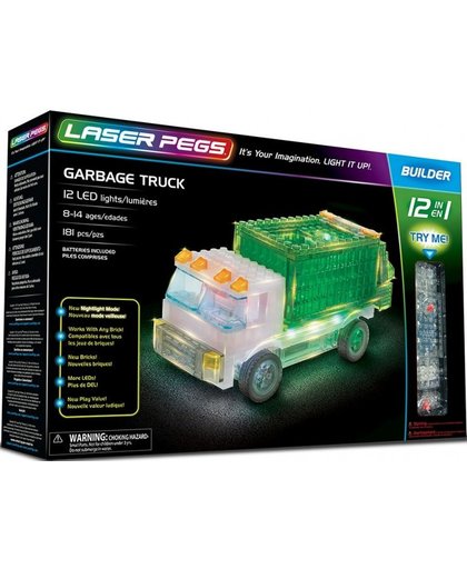 Laser Pegs bouwpakket Vrachtwagen 12 in 1 181 delig