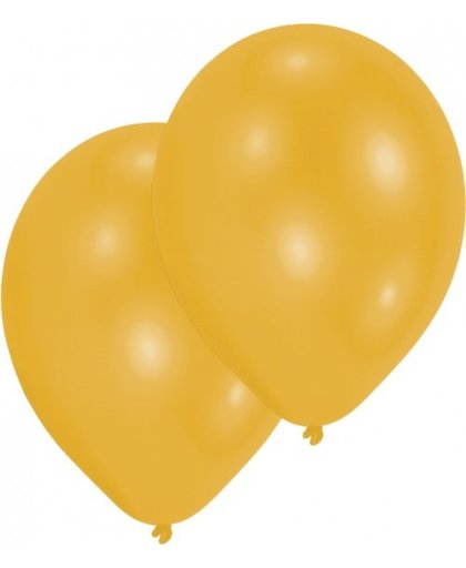 Amscan ballonnen goud 10 stuks 25 cm