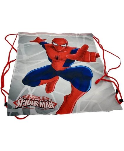 Marvel Spider Man gymtas grijs/rood 37 x 43 cm