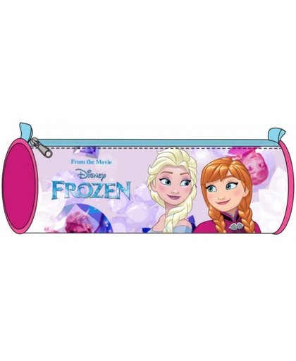 Disney Frozen pennenetui 22 cm roze/lichtblauw