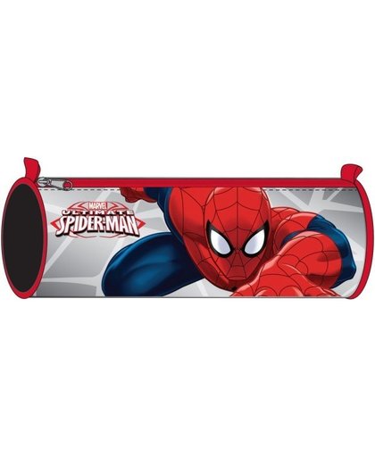 Marvel Spider Man pennenetui 22 cm grijs/rood