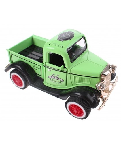 Toi Toys schaalmodel classic cars die cast lichtgroen 12 cm