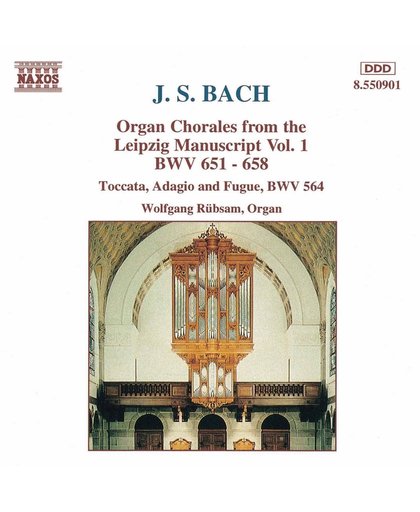 Bach: Organ Chorales from Leipzig Manuscript Vol 1 / Rubsam