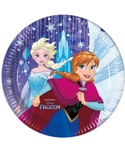 Disney feestborden Frozen 23 cm 8 stuks
