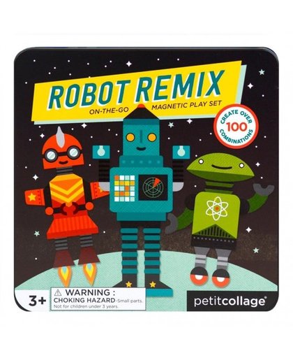 Petit Collage magnetisch speelset Robot Remix 26 delig