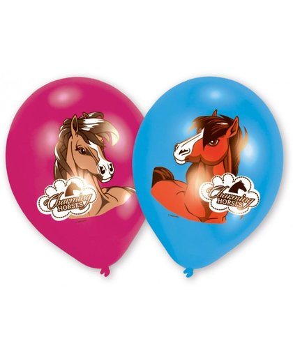Amscan ballonnen Paarden 8 stuks 25 cm