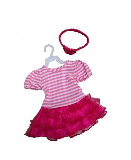 Amleg jurk met tule rok mini mommy roze meisjes 33 37 cm