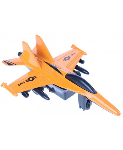 Johntoy straaljager oranje 12 cm