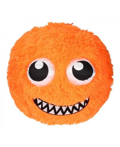 Johntoy pluche bal met gezichtje oranje 40 cm