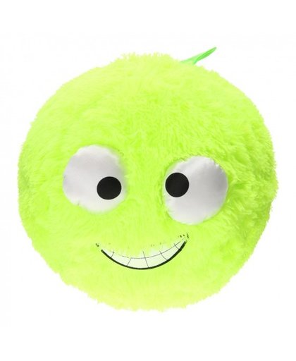 Johntoy pluche bal met gezichtje groen 40 cm