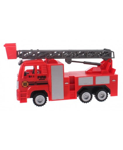 Toi Toys Brandweerwagen met licht en geluid rood 24 cm