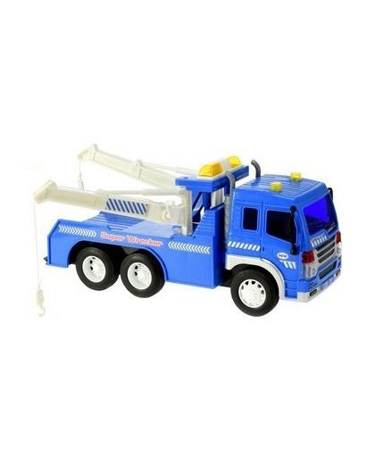 Toi Toys Takelwagen met licht en geluid 28 cm blauw