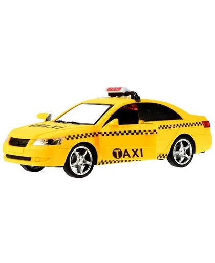 Toi Toys Taxi met licht en geluid 24 cm geel