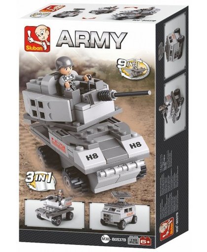Sluban Army: pantservoertuig 3 in 1 (M38 B0537B)