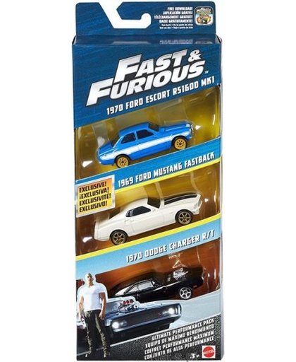 Mattel Fast & Furious Performance Pack 3 delig