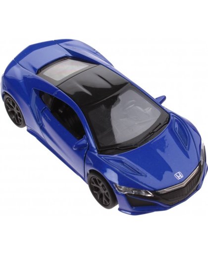 Welly schaalmodel Honda 2015 NSX 1:34 blauw 11,5 cm