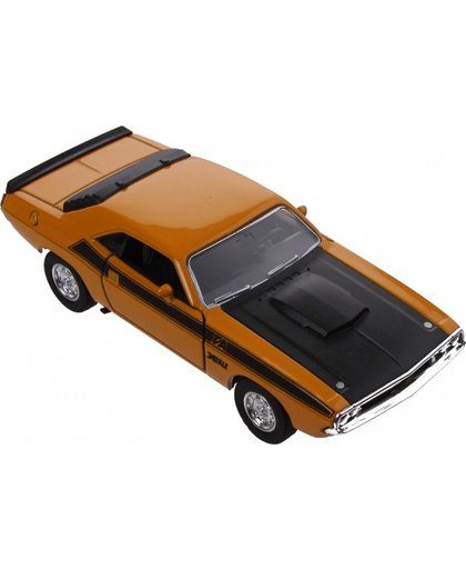 Welly schaalmodel Dodge 1970 Challenger 1:34 oranje 11 cm