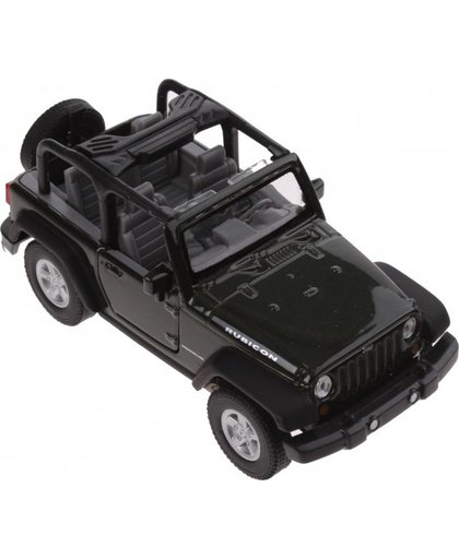 Welly schaalmodel Jeep Wrangler Rubicon Cabrio 1:34 groen 11 cm