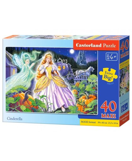 Castorland vloerpuzzel Cinderella 40 stukjes Maxi