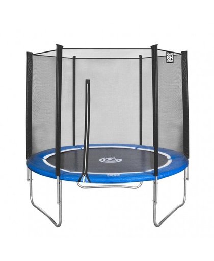 Game On Sport trampoline met veiligheidsnet blauw 244 cm