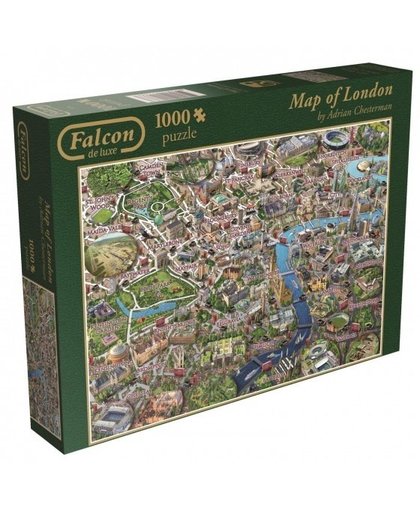 Falcon de luxe Map of London 1000 stukjes