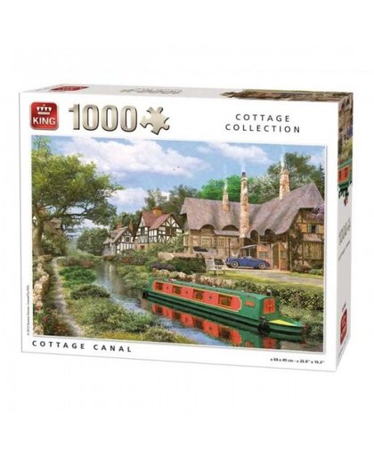 King legpuzzel Cottage Canal 1000 stukjes