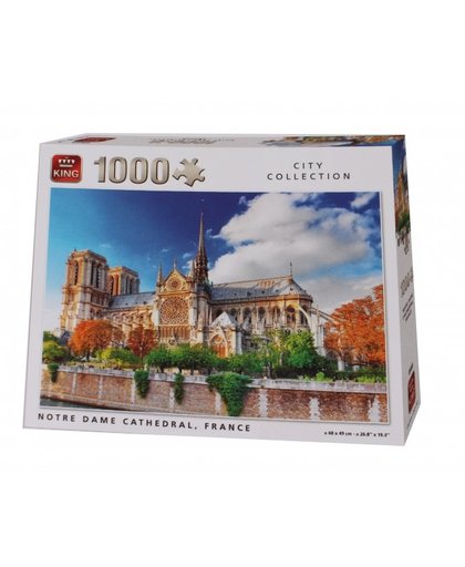 King legpuzzel Notre Dame De Paris Cathedral 1000 stukjes