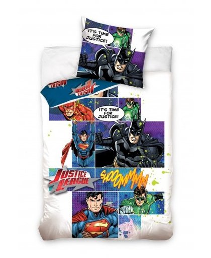 Carbotex Dekbedovertrek Justice League Comic 160 x 200 cm