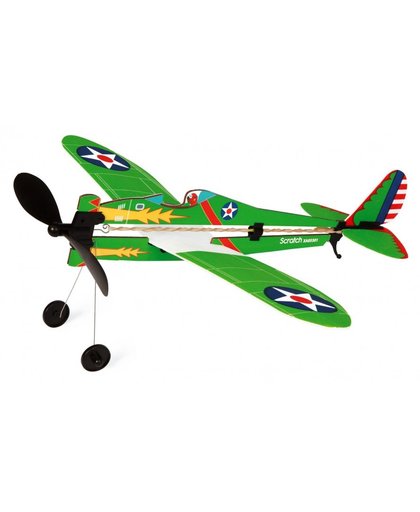Scratch Outdoor: Wind up vliegtuig 36 x 42 x 20 cm groen