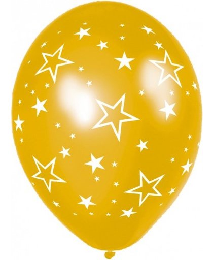 Anagram ballonnen Stars All Over 27,5 cm goud 25 stuks