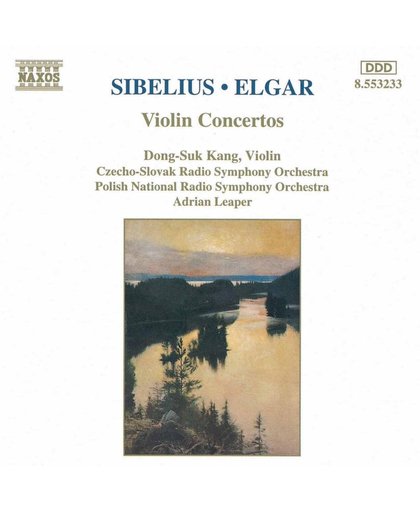 Sibelius, Elgar: Violin Concertos / Kang, Leaper
