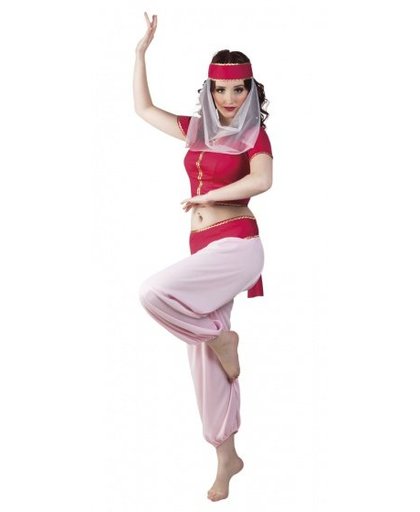 Boland verkleedpak buikdanseres Sheba dames roze maat M